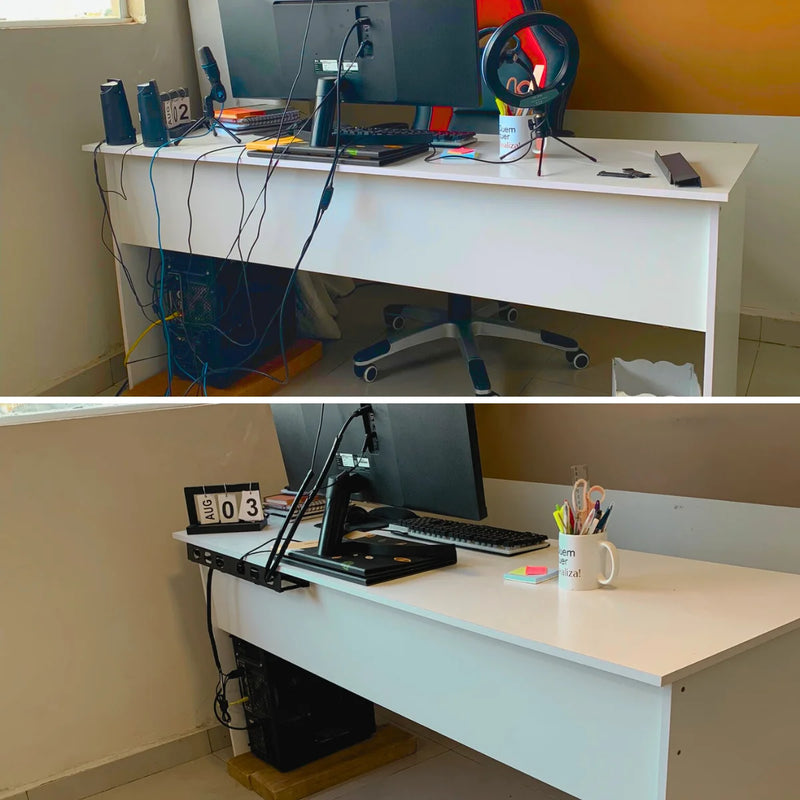 ORGANIZADOR DE CABOS, PERFEITO PARA FICAR ESCONDIDOS EM COMPUTADORES, E TELEVISÕES