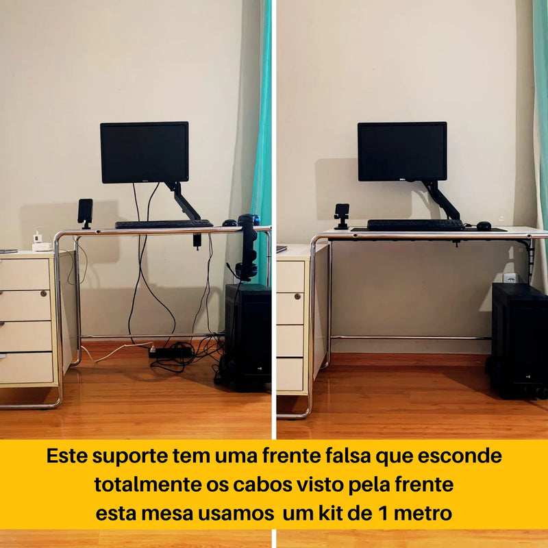 ORGANIZADOR DE CABOS, PERFEITO PARA FICAR ESCONDIDOS EM COMPUTADORES, E TELEVISÕES