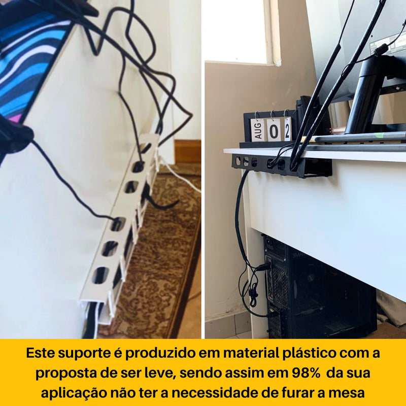 ORGANIZADOR DE CABOS, PERFEITO PARA FICAR ESCONDIDOS EM COMPUTADORES, E TELEVISÕES