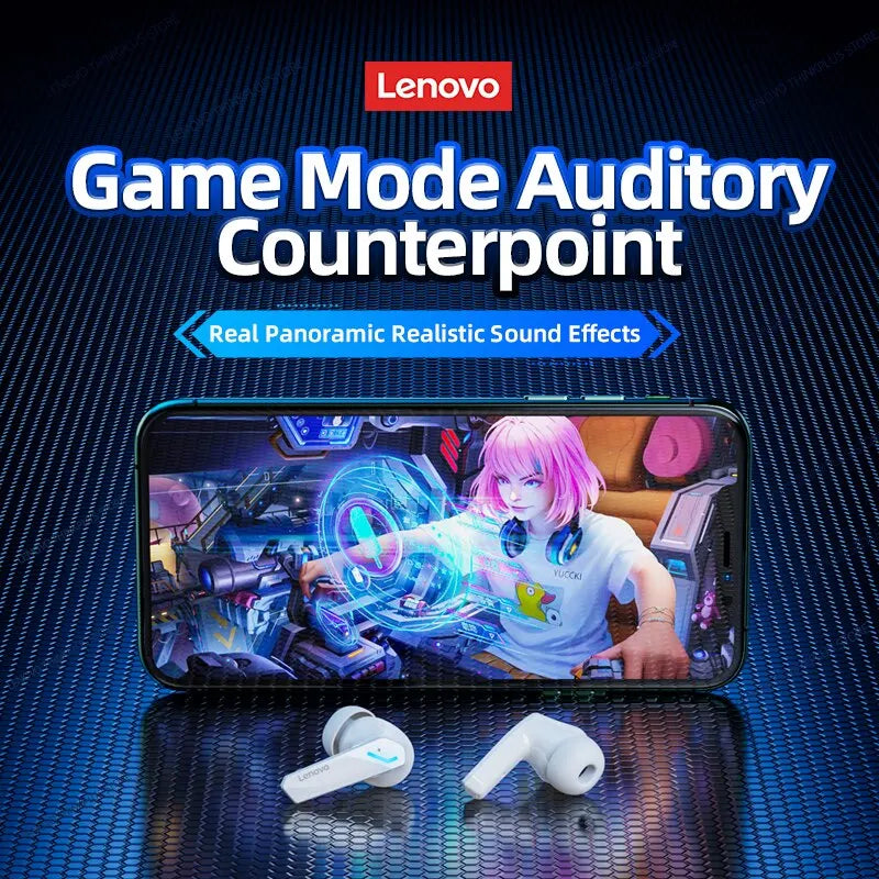 Fone Lenovo GM2 Pro Bluetooth 5.3 Earphones Sports Headset