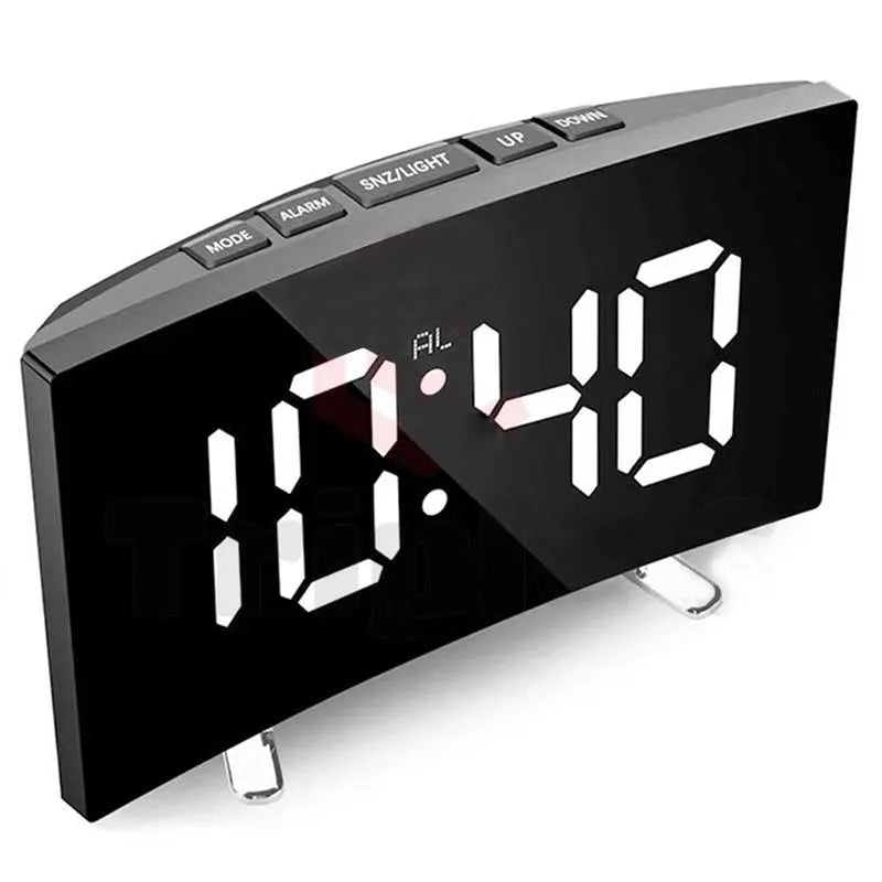 Relógio alarme digital silencioso, perfeito para decoração