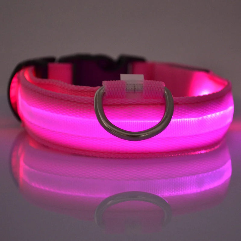 COLEIRA RGB LED PARA CÃES DE PORTE PEQUENO, MÉDIO, E GRANDE