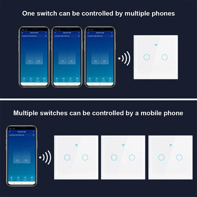 Interruptor Inteligente Mobu Digital compatível com seu celular